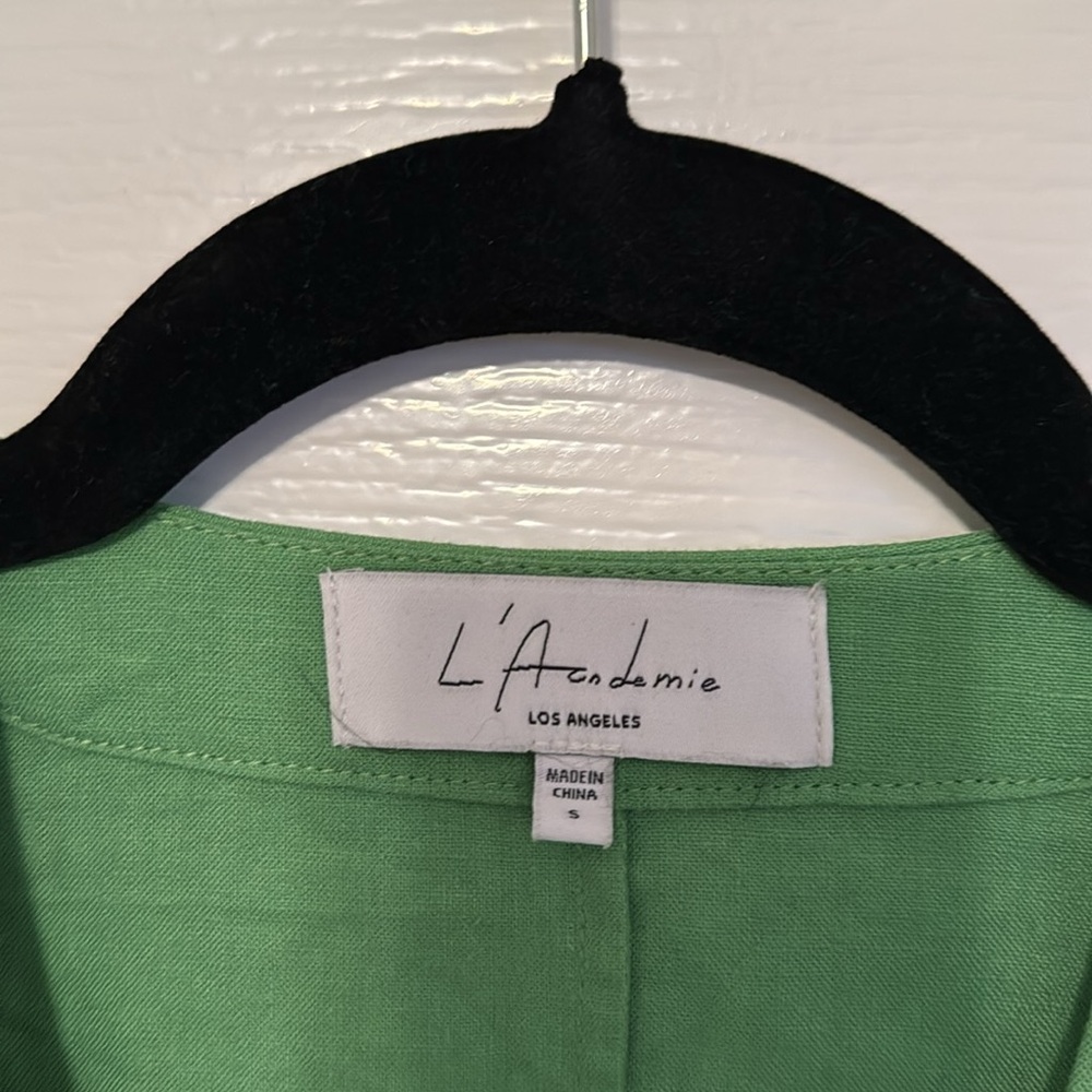 REVOLVE | L’Academie The Janeiro Mini Dress Green - Picture 11 of 14